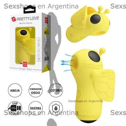 Pequeño succionador en forma de abeja con carga USB